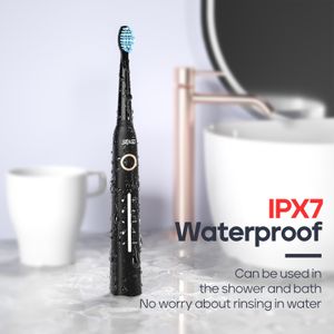 Seago Electric Toothbrush – Black, Rechargeable Sonic Cleaning