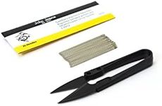John James Saddlers Harness Needles Blunt Tip for Leather Sewing (Pack of 25) + Clippers - Size (003) + Clippers