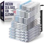 ClearSpace Vacuum Seal Bags for Clothing, Vacuum Storage Bags – 20 Combo Space Saver Bags, Blanket Storage, Clothes Storage – Vacuum Sealer Bags, Space Bags or Travel Bags, Hand Pump Included