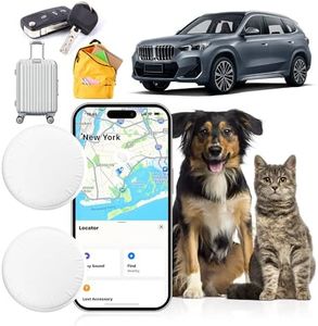 RIXBEO GPS Tracker, Mini Pet Tracker for Pets, Cars, and Valuables, Works with Android, Real-Time Location Alerts, Lightweight GPS Dog Tag