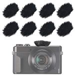 Camera Mic Windscreen, Micro Furry Wind Muff Wind Cover for DSLRs Microphone Outdoor Windshield by SUNMON (8 Pack)