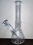 Inara Creation Glass Bong 8 Inch Water Smoking Pipe (Transparent 2)