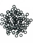 longbowmaker 100 pcs O-Rings Broadhead Archery Arrowhead O Rings Replacement Rubber Bands Keep Tight for Hunting Shooting Target-black