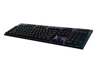 Logitech G915 LIGHTSPEED Wireless Mechanical Gaming Keyboard, Tactile GL Key Switch with Flat Profile, Lightsync RGB, Ultra Slim Design, 30+ Hours Battery Life, German QWERTZ Layout