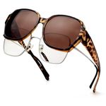 Face Shadow Over Glasses Sunglasses for Women Polarized UV Protection, Fit Over Glasses Sunglasses Lightweight