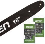 8TEN Chainsaw Guide Bar and 2Chains
