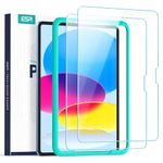 ESR 2 Pack Screen Guard for iPad 11th/10th Generation A16 (11/10.9 Inch, 2025/2022), 9H Tempered Glass Screen Protector with Alignment Frame, Anti-Scratch, Bubble Free, HD Clarity Film