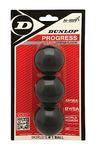 Dunlop Squash Balls Progress Red, 3 Ball Blister Pack, for Recreational and Hobby Players - Medium Speed