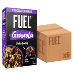 FUEL10K Chocolate Chunky Granola, Protein Boosted & High in Fibre, 400 g (Pack of 6)