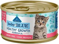 Blue Buffalo Baby Blue Natural Grain-Free Wet Food for Kittens, Healthy Growth Formula with DHA, High-Protein Salmon Paté, 3 oz. Can