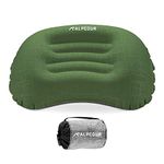 Alpcour Camping Pillow – Large, Inflatable, Ultralight Sleeping Pillow with Easy Blow Up Design, Soft Waterproof Exterior Cover and Compact Carry Case for Hiking, Backpacking, Airplane Travel & More