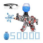 Gel Blasters, Gel Ball Blaster, MP5 Water Blaster Automatic, Foam Blasters Toy Gun with 50000+ Water Beads & Goggles, for Outdoor Activities - Shooting Team Game (Red)