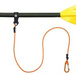 MOPHOEXII Kayak Paddle Leash?Paddle Leash Kayaking Lightweight Coiled Kayak Rod Leashes?Paddle Strap for SUP Kayaking Canoing Fishing Boating Orange-1 Pack