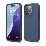 elago Compatible with iPhone 16 Pro Case, Premium Liquid Silicone Case, Full Body Protective Cover, Shockproof, Slim Phone Case, Anti-Scratch Soft Microfiber Lining, 6.3 inch (Jean Indigo)