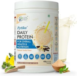 FYTIKA HEALTHCARE PRODUCTS Daily Protein|Protein Powder For Adults With 37 Essential Vitamins & Minerals,|50% Protein Per Serve|High Protein Drink For Women & Men|Net - 400G (Vanila, Pack Of 1)