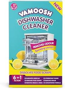 Vamoosh 6-in-1 Dishwasher Cleaner | Natural Citric Acid Cleaning Formula | No Limescale Removal | Grease Elimination | Eco-Friendly | Made in the UK | 100g (Pack of 8)