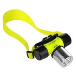 BESTSUN Diving Headlamp, High Lumen Diving Swimming Headlamp Light Waterproof Underwater Diving Head Flashlight Diver Submarine Head Torch Scuba Safety Lights (Only headlamp)