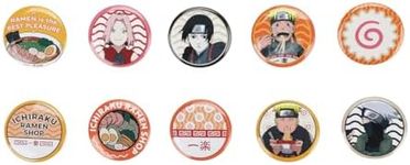 Naruto Ichiraku Ramen 10 Piece Button Pin Box Set