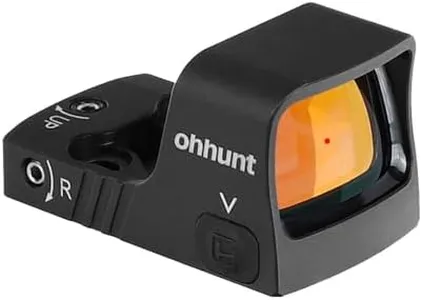 ohhunt RD U1 3 MOA Red Dot Sight for RMSc Footprint and Picatinny Mount 1X21X15mm Micro Shake Awake Red Reflex Sight 10 Brightness Levels
