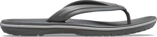 Crocs Unisex Crocband Flip Flip Flops, Slate Grey Smoke, 6 UK Men/ 7 UK Women