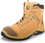 OUXX Work Boots for Men Steel Toe, 