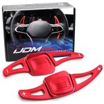 iJDMTOY Sports Red CNC Billet Aluminum Larger Paddle Shifter Extensions Compatible with Volkswagen 2022-up MK8 Golf GTI Golf-R e-Golf, etc