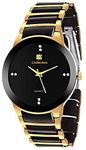 Geneva Jewel Black Dial Men's Quartz Analog Wrist Watch