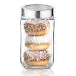 Treo by Milton Cube Storage Glass Jar 800 ml 1 Pc Transparent