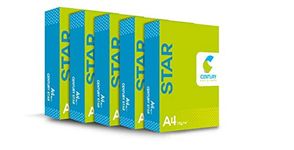 Century Pulp & Paper A4 Size Sheet 75 GSM Blank (Unruled) White Copier Printer Xerox Multipurpose Paper in bulk - Pack of 5 Reams (5 x 500 Sheets)