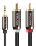 FosPower 3.5mm to RCA Cable (6FT), 
