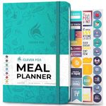 Clever Fox Weekly Meal Planner - Weekly & Daily Meal Prep Journal with Shopping and Grocery Lists for Menu Planning, Healthy Diet & Weight Loss Tracking, Lasts 1 Year, Undated, A5 - Aquamarine