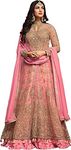 Jevious Ready to Wear Indian/Pakistani Bollywood Party Wear Wedding Wear Anarkali Suit Gown Salwar Suit for Women, Pink-1, Small