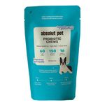 Absolut Pet Dog Supplement for Gut Health, Probiotics for Dogs That Reduces Scratching & Paw-Licking (Hypoallergenic 60 Chews)