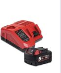 Milwaukee 18V 5.0Ah Battery & Rapid