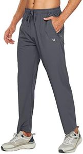 NORTHYARD Men's Athletic Running Joggers Workout Track Tapered Pants Lightweight Quick Dry Sweatpants with 3 Zipper Pockets Darkgrey 3XL