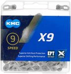 KMC X9 EPT Chain, Dark Silver, 114 Link