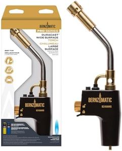 Bernzomatic® DuraCast® Wide Surface Torch - Durable Cast Body Aluminum Construction for Cooking, Heat Shrinking, Metalworking, and Vinyl Wrapping (TS 4500 Torch)