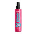 Matrix Miracles Leave-In Conditioner Spray, Moisturizing, Detangling, Frizz Control Treatment, Heat Protectant, Natural, Curly, Damaged Hair, Sulfate Free, 200ml (Packaging May Vary)