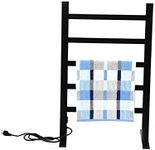 Black Electric Heated Towel Rack, F