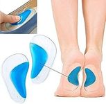 Pedimend Medicated Gel Flat Foot Arch Support Insoles Plantar Fasciitis Relief (4PAIRS-8PCS) Fallen Arches Heel Metatarsal Pads Morton Neuroma Orthopedic Care Shock Absorbers Reduce Stress & Pain