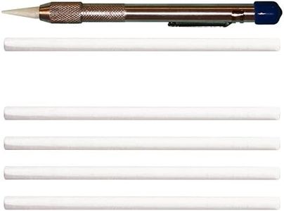 (Soapstone Marker II) - Soapstone Fabric Marker with 5 Refills - Treasure Marker from Cottage Mills - Marks Easily rub or wash Off - Sharpen with a Pencil Sharpener - Made in USA