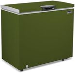 Newair 6.7 Cu. Ft. Chest Freezer with Removable Basket, Quiet Deep Freezer, Digital Temperature Control, Top Open Door Alarm, Fast Freeze Mode, Compact Freezer, Garage Storage, Olive Green