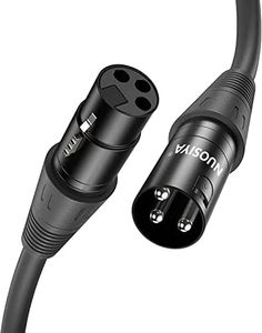 NUOSIYA XLR Kabel 2m 2Pack Symmetrisches Mikrofonkabel, XLR-Stecker auf Buchse, Verlängerungskabel für Studio-Recorder, Mikrofon, Mixer, Lautsprechersystem, Phantomspeisung