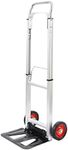 LEADALLWAY Aluminum Hand Truck with 15cm Wheels 100kg Capacity