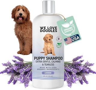 Puppy Shampoo & Conditioner | Made in USA | Organic Ingredients | Tear Free | Best Shampoo for Puppies | Sensitive & Itchy Skin Wash | Oatmeal Bathing | Tearless, Lavender, 8oz [We Love Doodles]