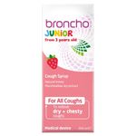 Bronchostop Junior Cough Syrup (200ml - 3 to 11 Years) - Cough Medicine For Children - Non Drowsy Cough Syrup for Kids - For Throat Mucus & Relief from Dry & Chesty Coughs - Alcohol Free