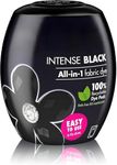 350g Machine Fabric Dye | All-in-1 Machine Dye Pod Fabric Wash for Coloring Clothes, Bed Sheets | Arts & Crafts, Textile, Home Decor, Intense Black (Intense Black, 350 gram)