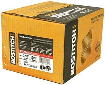 Bostitch RH-S12D120EP 3-1/4-in x 0.120-in 21 Degree Plastic Collated Smooth Shank Stick Framing Nails (4,000 pk)