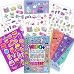 Fashion Angels 1000+ Totes Adorbs Colorful Stickers for Kids - Fun Craft Stickers for Scrapbooks, Planners, Gifts and Rewards, 40-Page Sticker Book for Kids Ages 6+ and Up