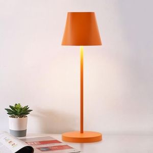 MAGNIFICA LUCE LED Cordless Lamp Rechargeable Table Lamp,Dimmable Portable Bedside Lamp Desk Lamp,Touch Control Reading Light, 3000K(Orange)